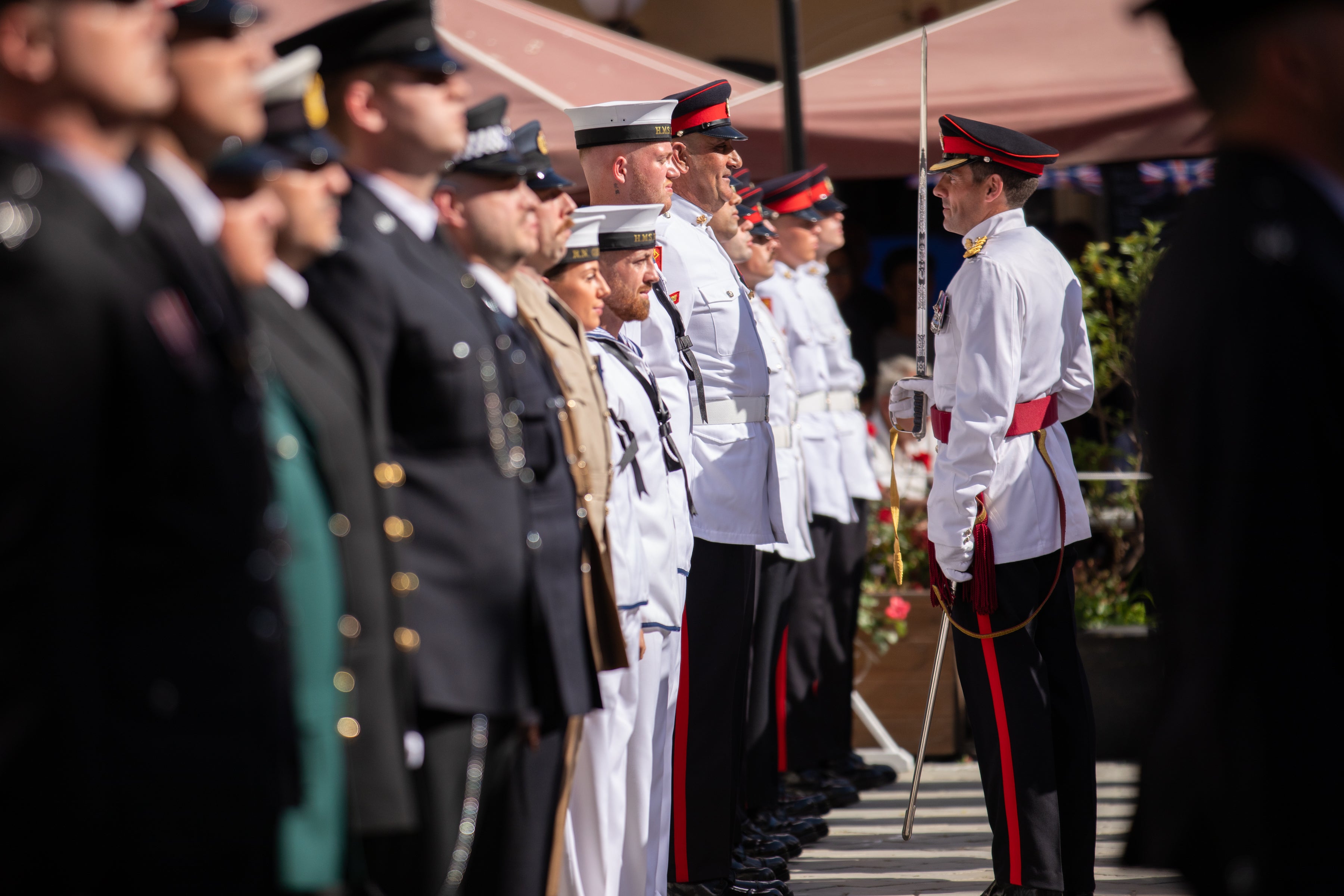 Gibraltar's essential services Coronation parade, in pictures