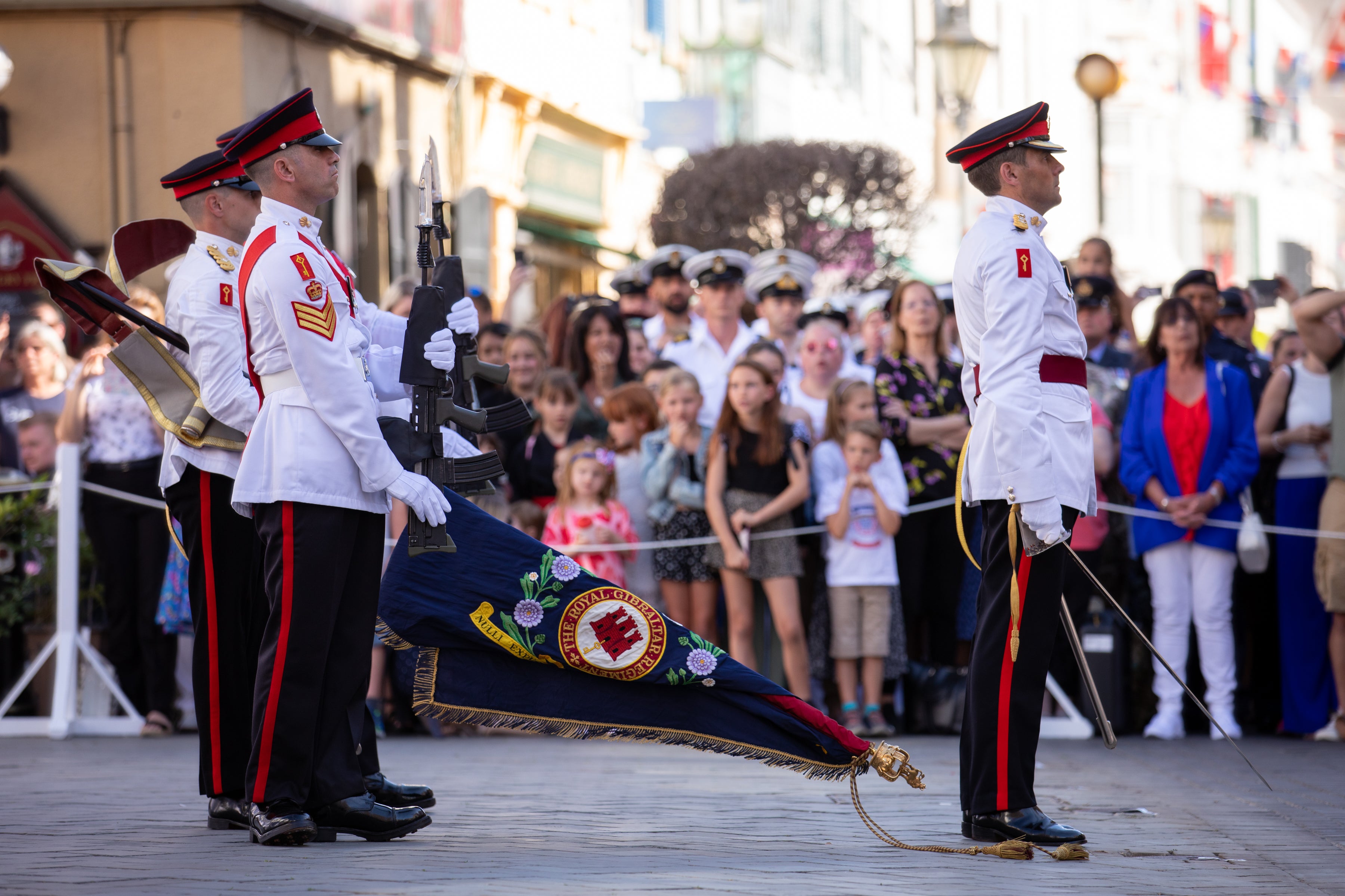 Gibraltar's essential services Coronation parade, in pictures