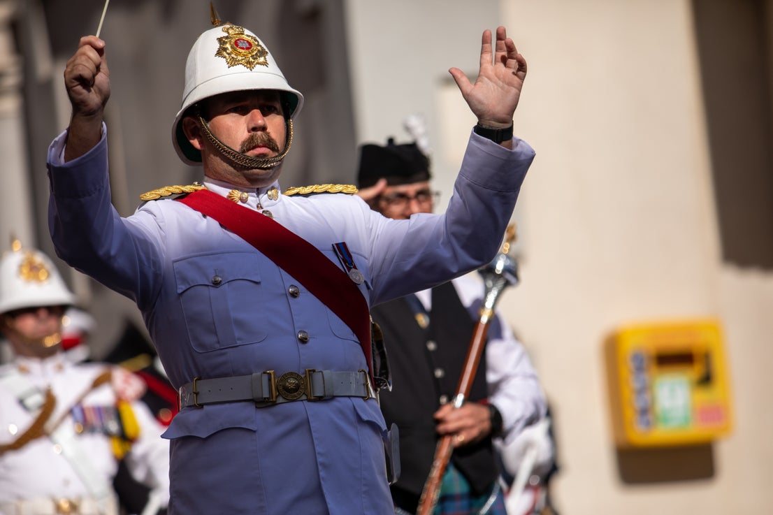 Gibraltar's essential services Coronation parade, in pictures