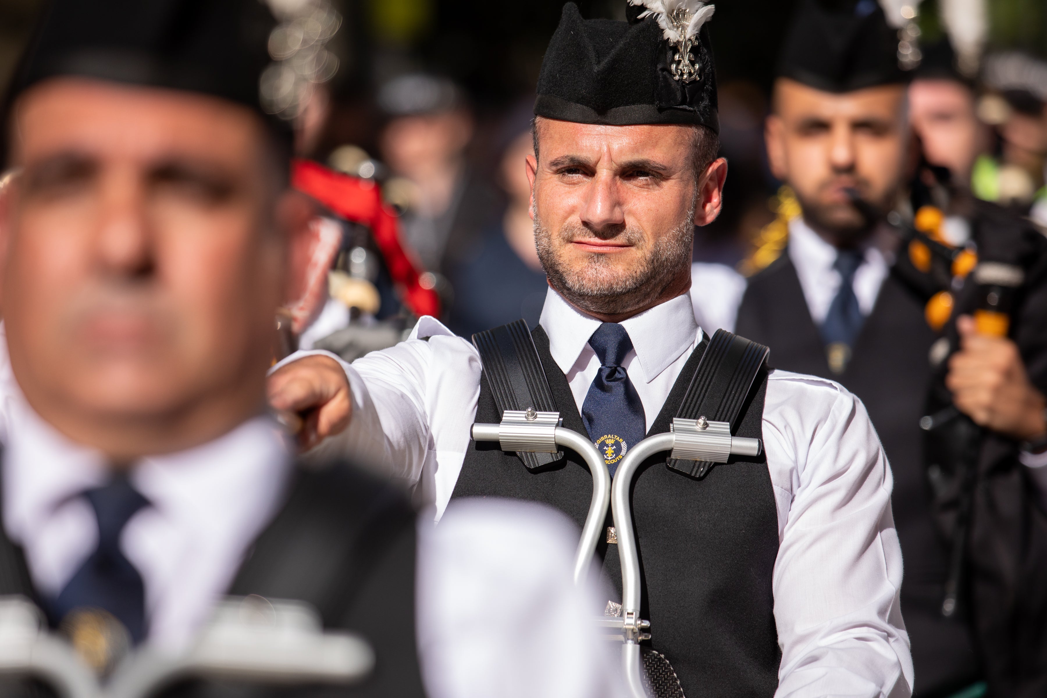 Gibraltar's essential services Coronation parade, in pictures