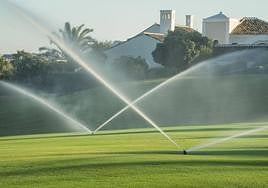 Most of the golf courses on the coast are irrigated with recycled water.
