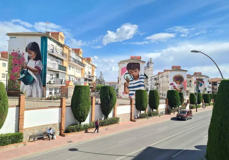 Graffiti artist Kato completes five stunning spray-painted murals in Ronda