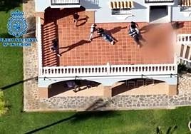 The luxury villa in Benalmadena where the three captors were arrested.