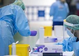 File image of healthcare workers.