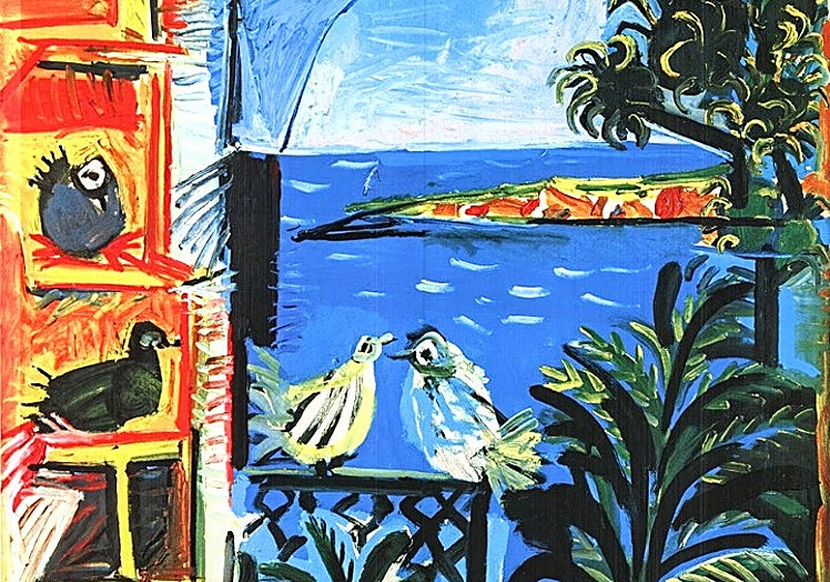 Imagen principal - Doves in Picasso's paintings.