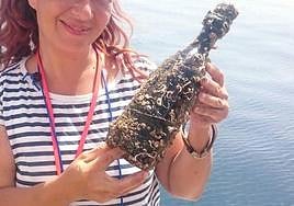 Wine aged on the ocean floor.