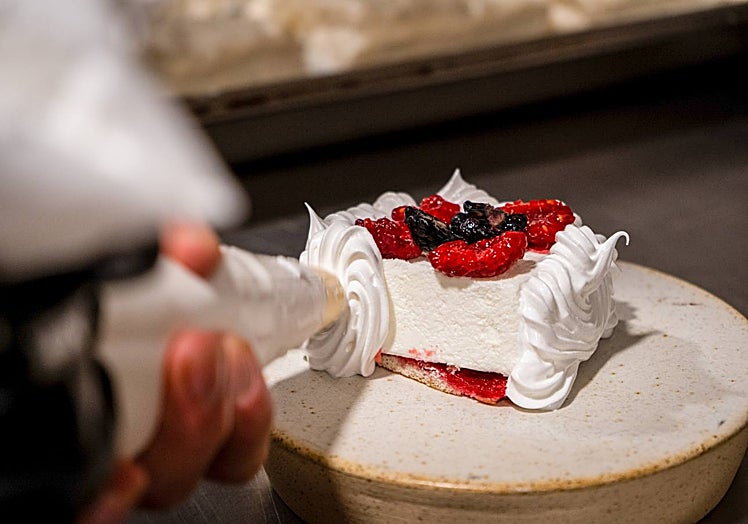 Baked Alaska is one of Areia's most popular desserts.