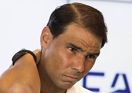 Nadal, during Thursday's press conference.