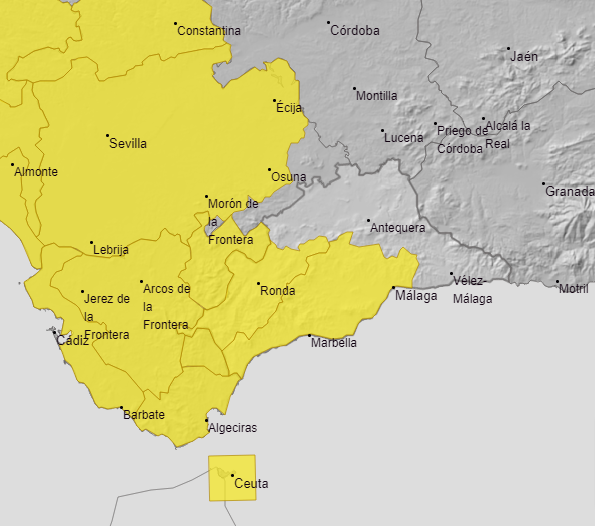 Weather warnings. Sunday 21 May.