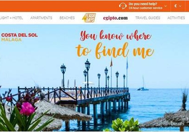 A microsite on the travel portal showing information about the Costa's del Sol's wide range of offerings.
