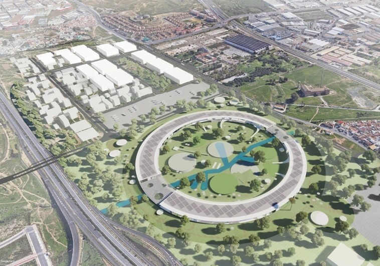 An artist's impression of the proposed Expo 2027 project.