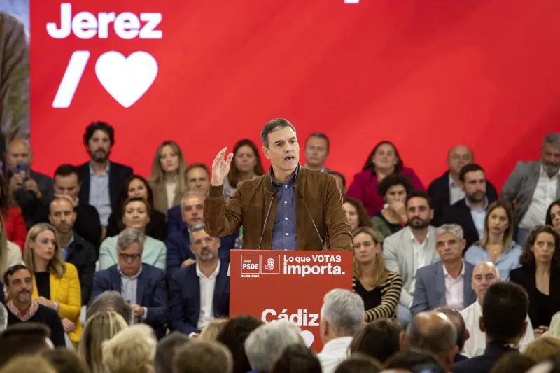Pedro Sánchez in Jerez de la Frontera