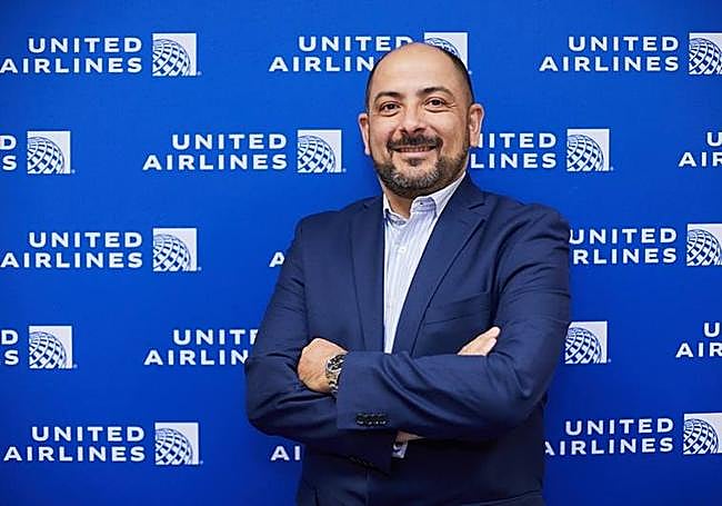 Antonio de Toro, at the offices of United Airlines in Spain.
