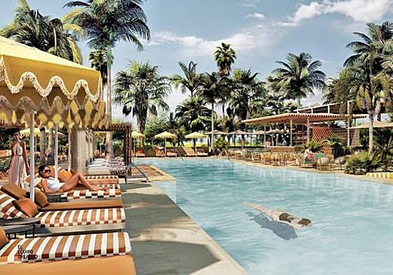 Visualisation of one of the new pools at the Marbella resort.