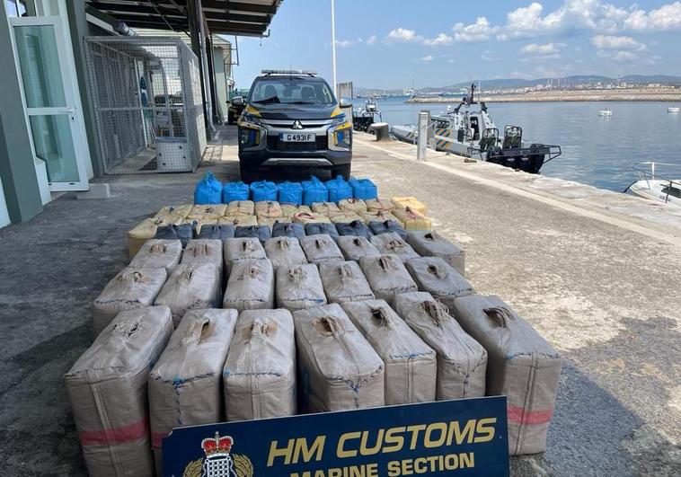 Two tonnes of drugs worth nine million pounds seized from sea off Gibraltar