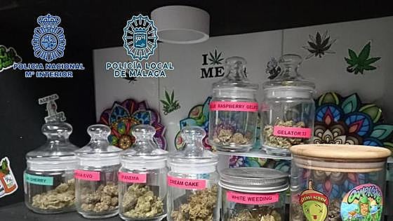Club that sold cannabis in sweets and snacks beside a school in Malaga busted
