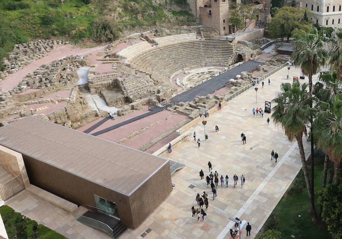 View of the Roman theatre in Malaga, one of the most visited sites in the RECA network in Andalucía.