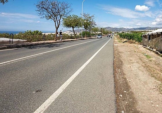 The old N-340 road in Nerja.