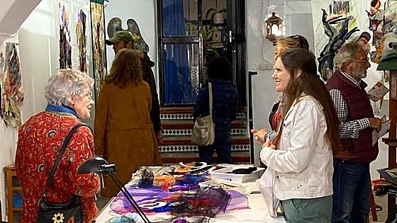 A walk around Cómpeta's galleries and art space