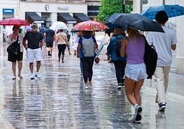 Storms in Malaga province bring twice as much rain as the average for June