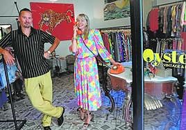 Harri and Veronika have opened Oysters Vintage, a vintage clothing store.