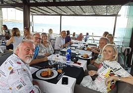 Press Club members at the summer party in La Cala.