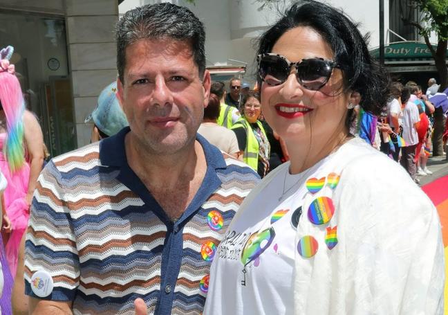 Picardo and Sacramento at the event on Saturday, 24 June.