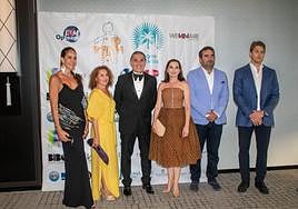 Sergio Scariolo (3rd left) with his family and supporters.