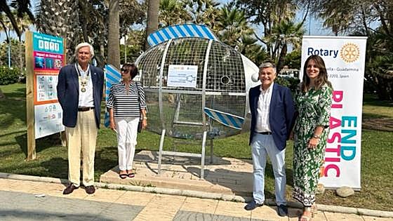 Rotary Club Marbella launches waste plastic recycling fish
