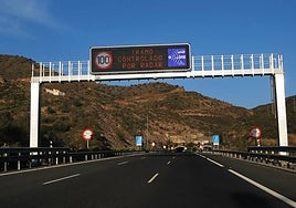 The Torrox tunnel on the A7 motorway.