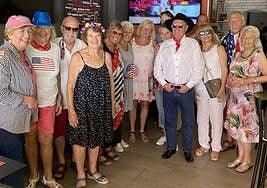 Members of Nerja's American International Club celebrated the Fourth of July.