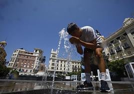 A red alert for high temperatures is not often seen in Malaga.
