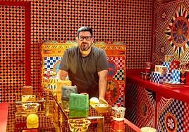 Dani García in the Dolci dessert room.