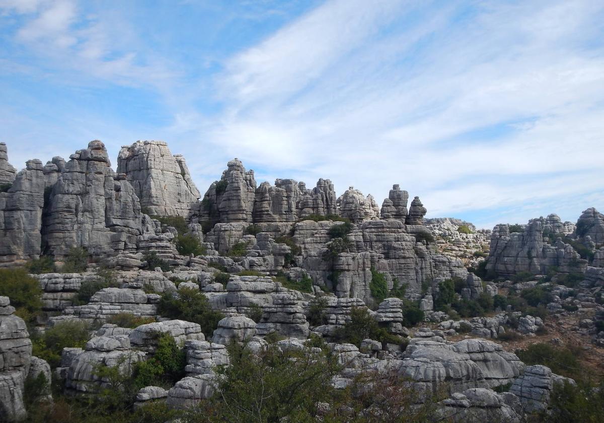 The spectacular rocky landscape of El Torcal.