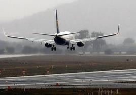 File image of an aircraft landing.