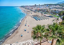 Beaches in Torremolinos.