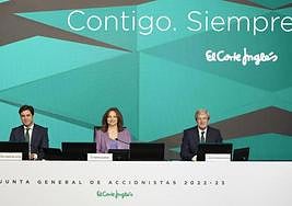 The president of El Corte Inglés, Marta Álvarez, during the general shareholders' meeting