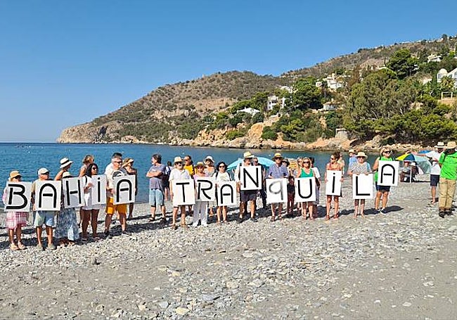 Some of the protesters.