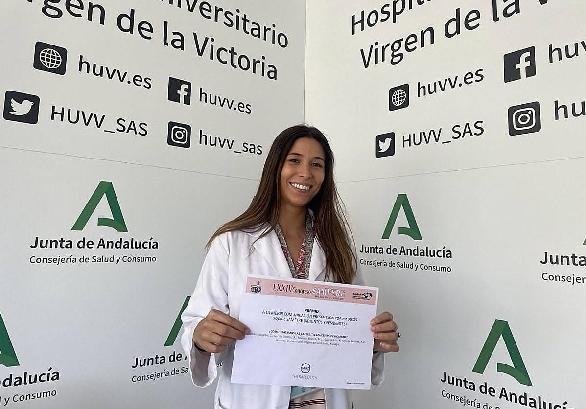 Alba García, specialist in Physical and Rehabilitation Medicine.