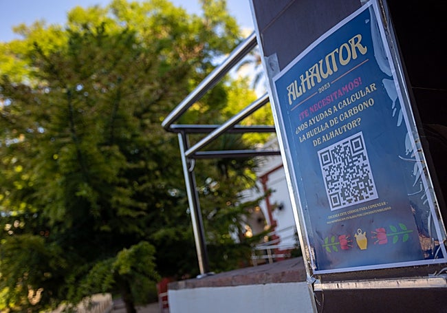 QR code for an App for attendees to find out what their carbon footprint is.