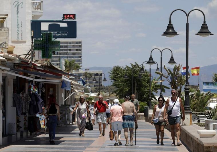The promenade in Torremolinos, home to a large number of foreign residents.