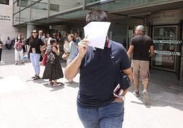 One of the fans accused of chanting racist insults at football player Vinícius earlier this year.