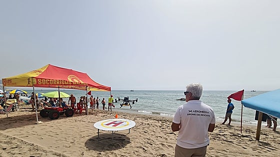 How drones are helping save lives on Fuengirola's beaches