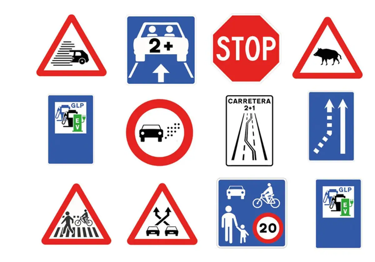 New signs that will be erected on roads.