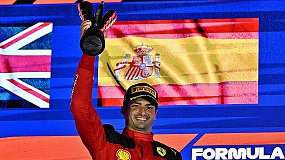 Spanish driver Carlos Sainz breaks Red Bull domination with Singapore GP victory