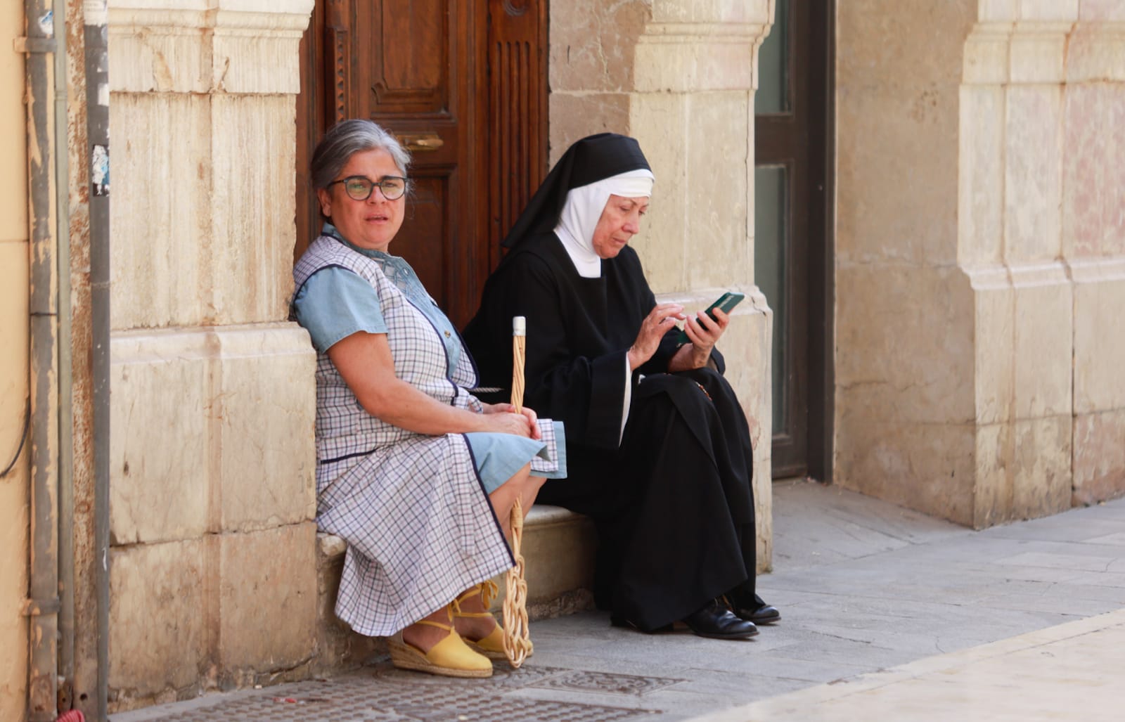 A break in the flming.