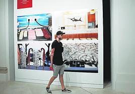 Some of Parr's images in the exhibition Malaga Express.