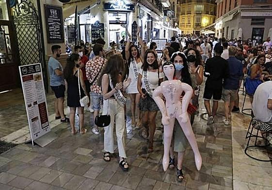 A hen party in Malaga city centre (file image).