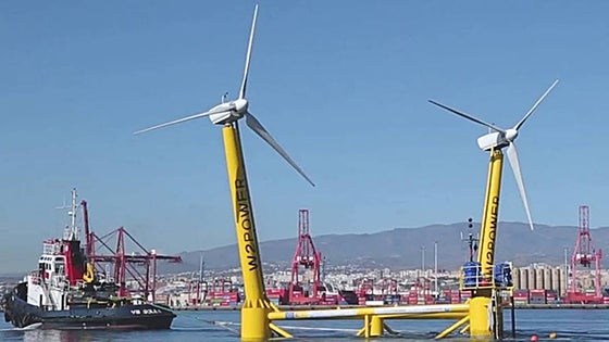 Malaga company creates a floating wind turbine that will supply Tenerife with electricity