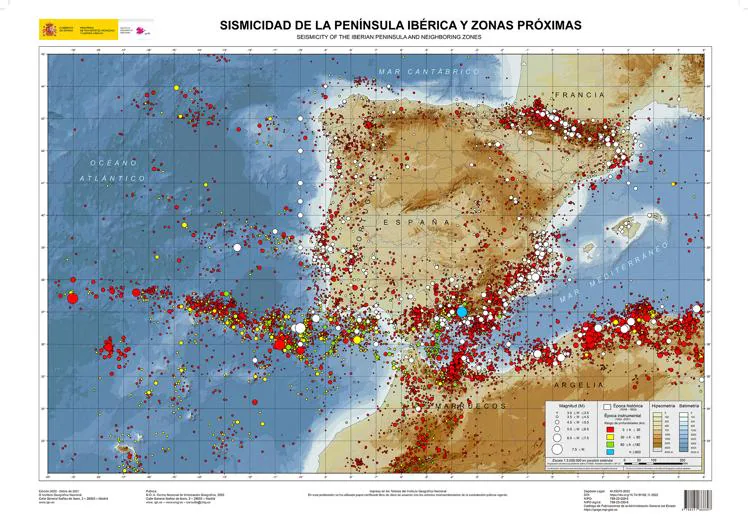 Los terremotos en la Península Ibérica y sus alrededores se registran según su intensidad o magnitud.